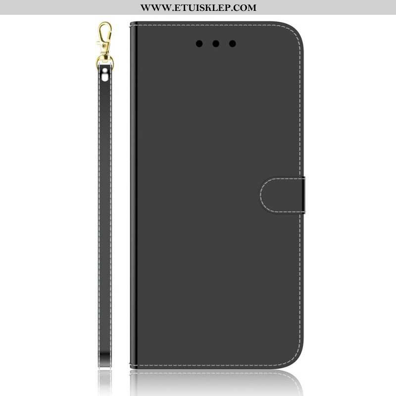 Skórzany Futerał do Samsung Galaxy A53 5G Osłona Lusterka Ze Sztucznej Skóry
